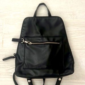 Vintage leather backpack
